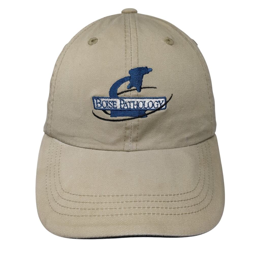 Boise Pathology Strapback Hat Beige One Size Embroidered Port Authority
